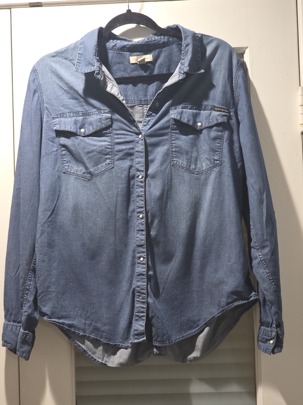 Denim Button-Down Shirt - Blue